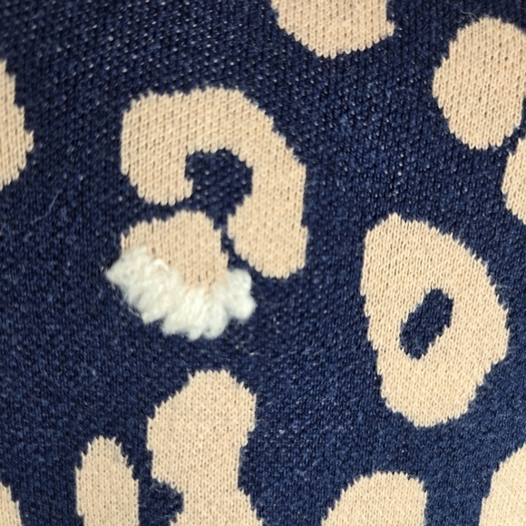 Anthropologie Moth animal print peplum ruffle waist sweater - Picture 9 of 13